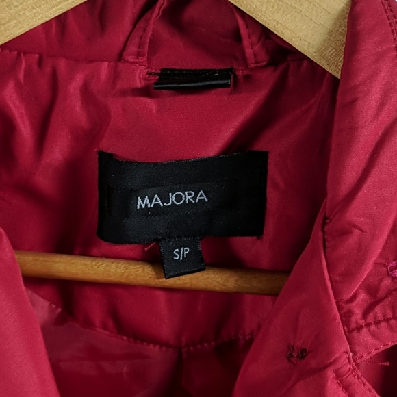 Red Trench Coat Rain Jacket - Picture 5 of 5